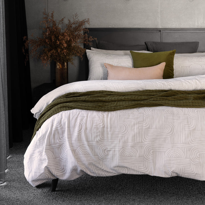 Bambury Bowie Flannelette Quilt Cover Set | My Linen