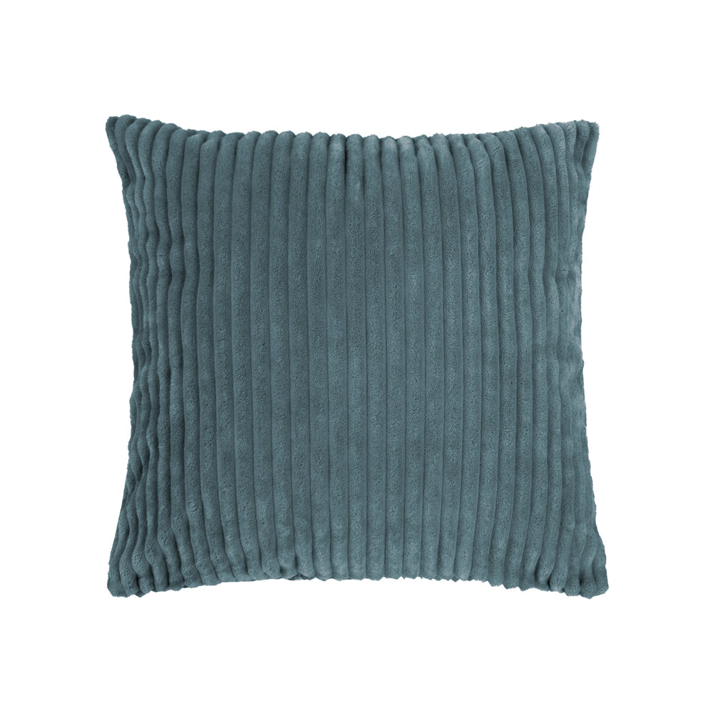 Bambury Channel Petrol Square Cushion | My Linen