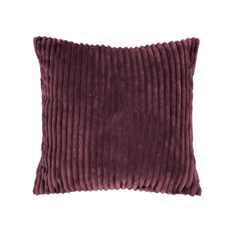 Bambury Channel Plum Square Cushion | My Linen