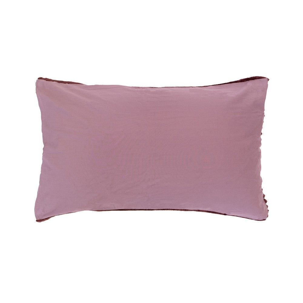 Bambury Channel Plum Pillowcase Reverse | My Linen
