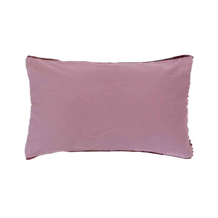 Bambury Channel Plum Pillowcase Reverse | My Linen
