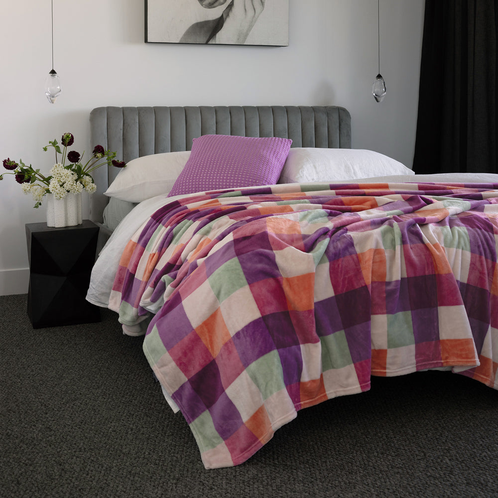 Bambury Charlie Ultraplush Sherbet Blanket Lifestyle | My Linen
