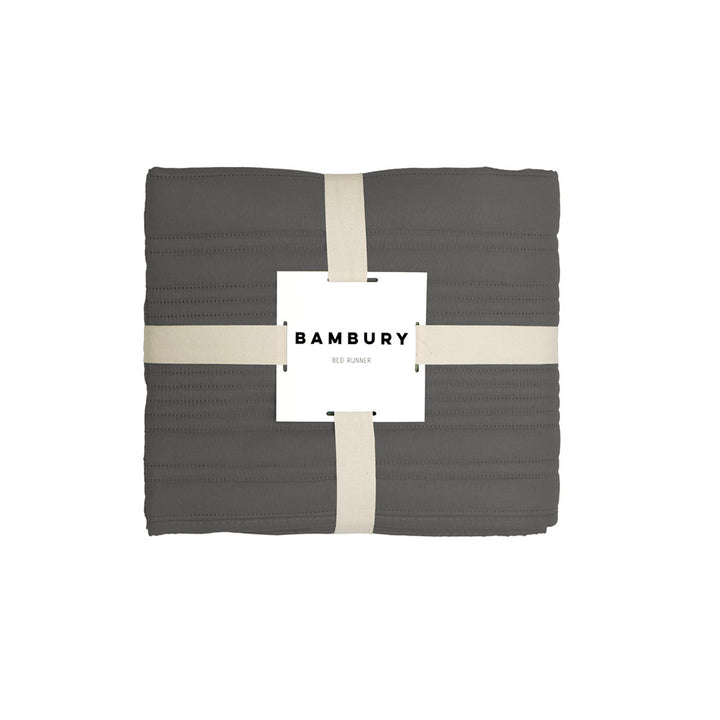 Bambury Flinders Charcoal Bed Runner Package | My Linen