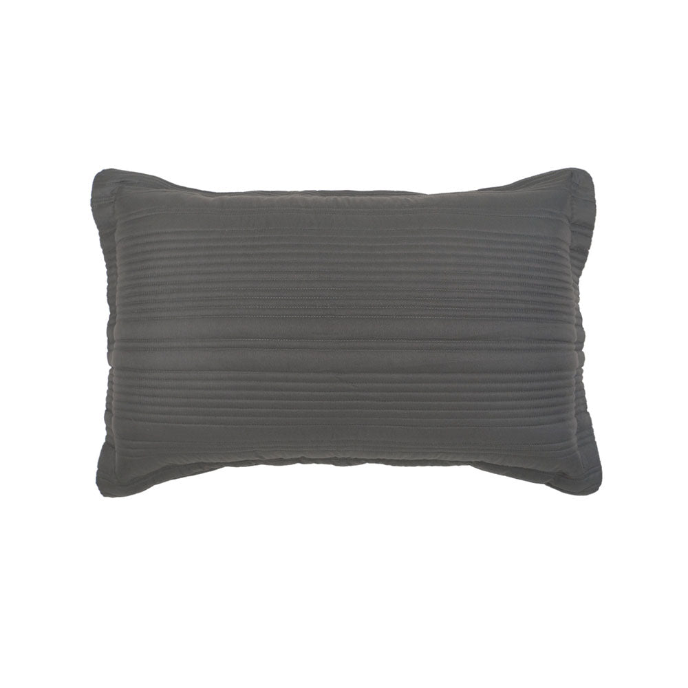 Bambury Flinders Pebble Charcoal Set Pillowcase | My Linen
