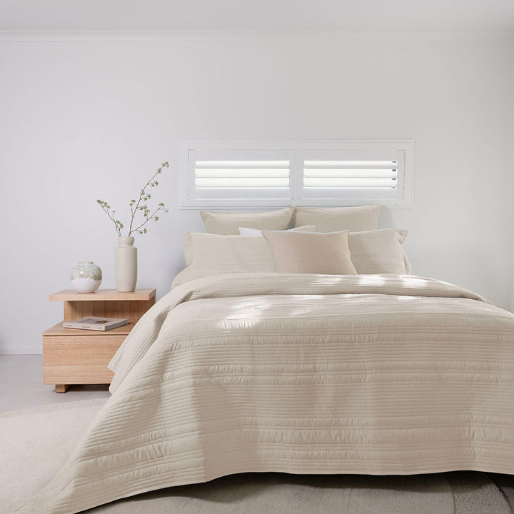 Bambury Flinders Pebble Coverlet Set | My Linen