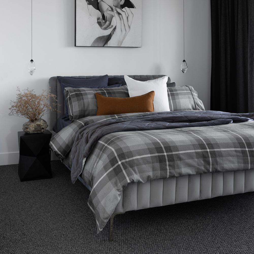 Bambury Harrison Flannelette Quilt Cover Set | My Linen