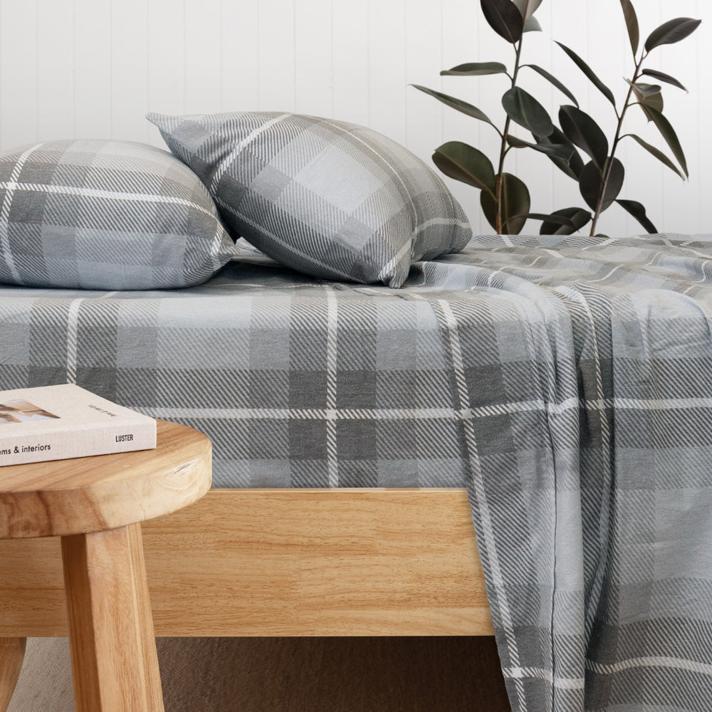 Bambury Harrison Flannelette Sheet Set | My Linen