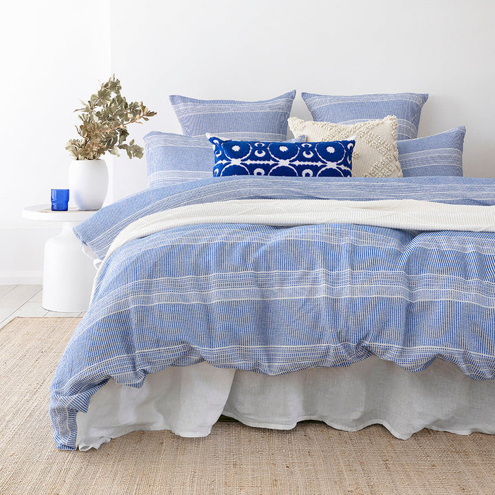 Juna Blue Quilt Cover Set | Queen Bed