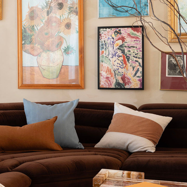 Bambury Kembla Biscuit Square Filled Cushion Lifestyle | My Linen