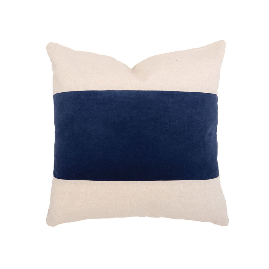 Bambury Kembla Navy Square Filled Cushion | My Linen