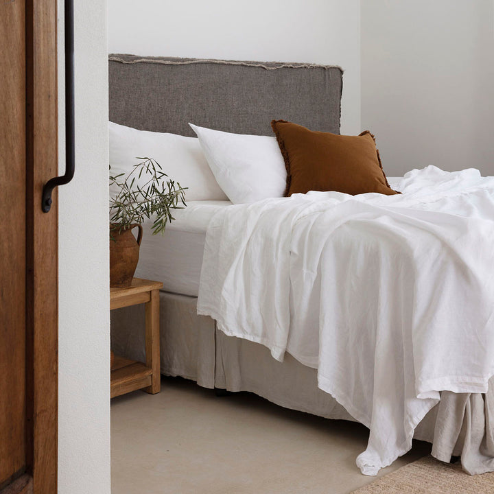Bambury 100% Linen White Sheet Set Lifestyle | My Linen