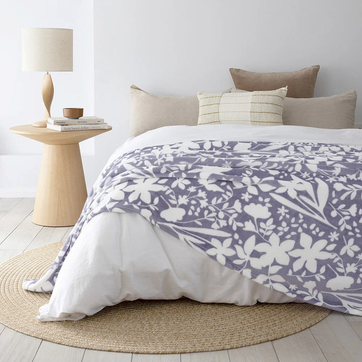 Bambury Liv Ultraplush Blue Blanket Lifestyle | My Linen