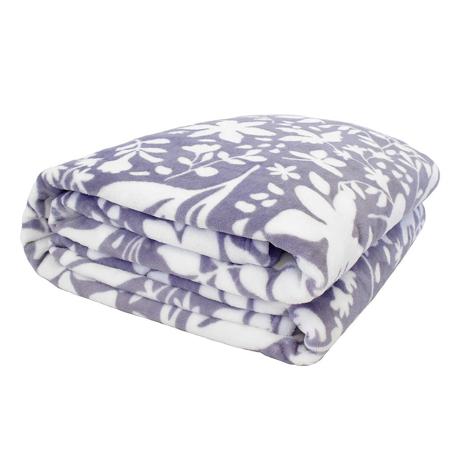 Bambury Liv Ultraplush Blue Blanket | My Linen