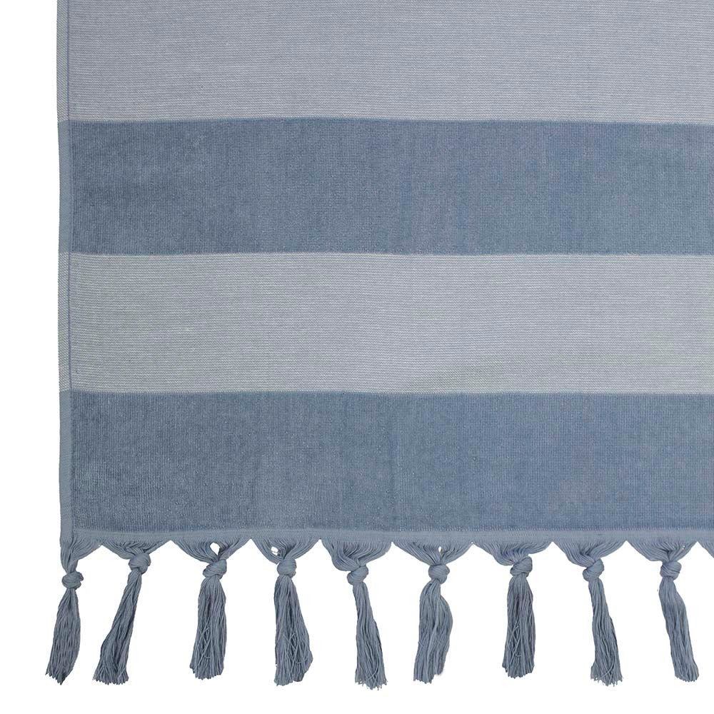 Marbella Steel Blue Beach Towel