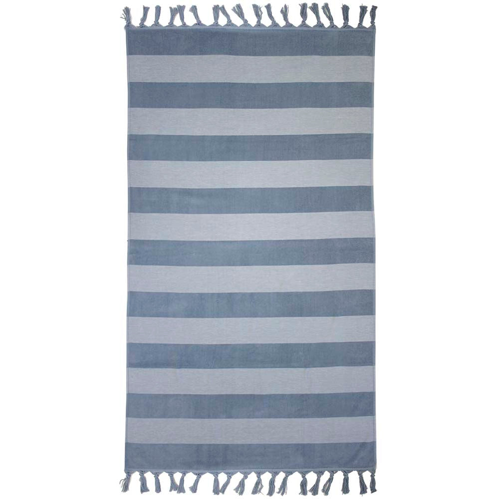 Marbella Steel Blue Beach Towel