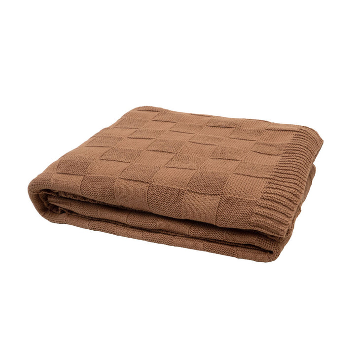 Bambury Solomon Biscuit Throw Folded | My Linen