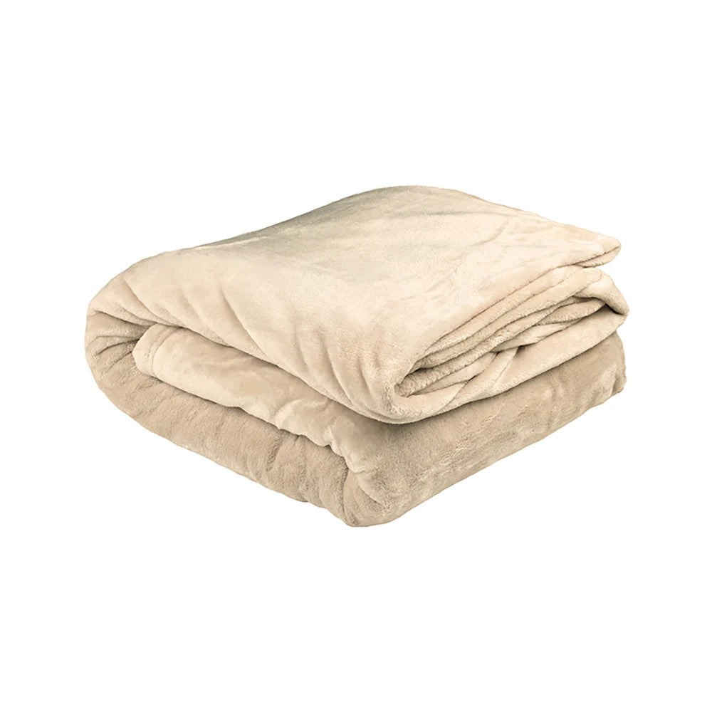 Ultraplush Linen Blanket by Bambury Double Queen My Linen