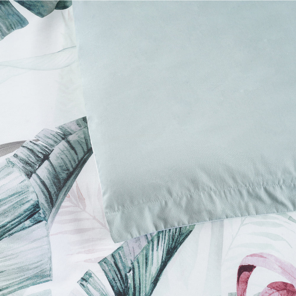 Bianca Abbey Green Quilt Cover Set Reverse | My Linen