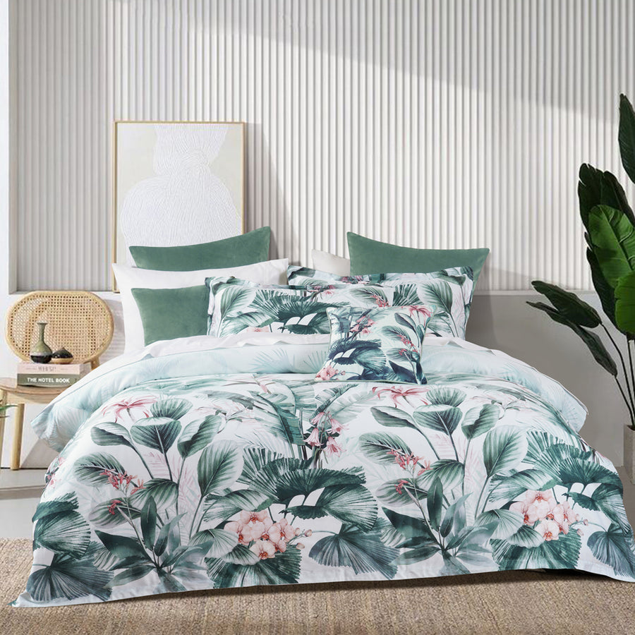 Bianca Abbey Green Quilt Cover Set | My Linen