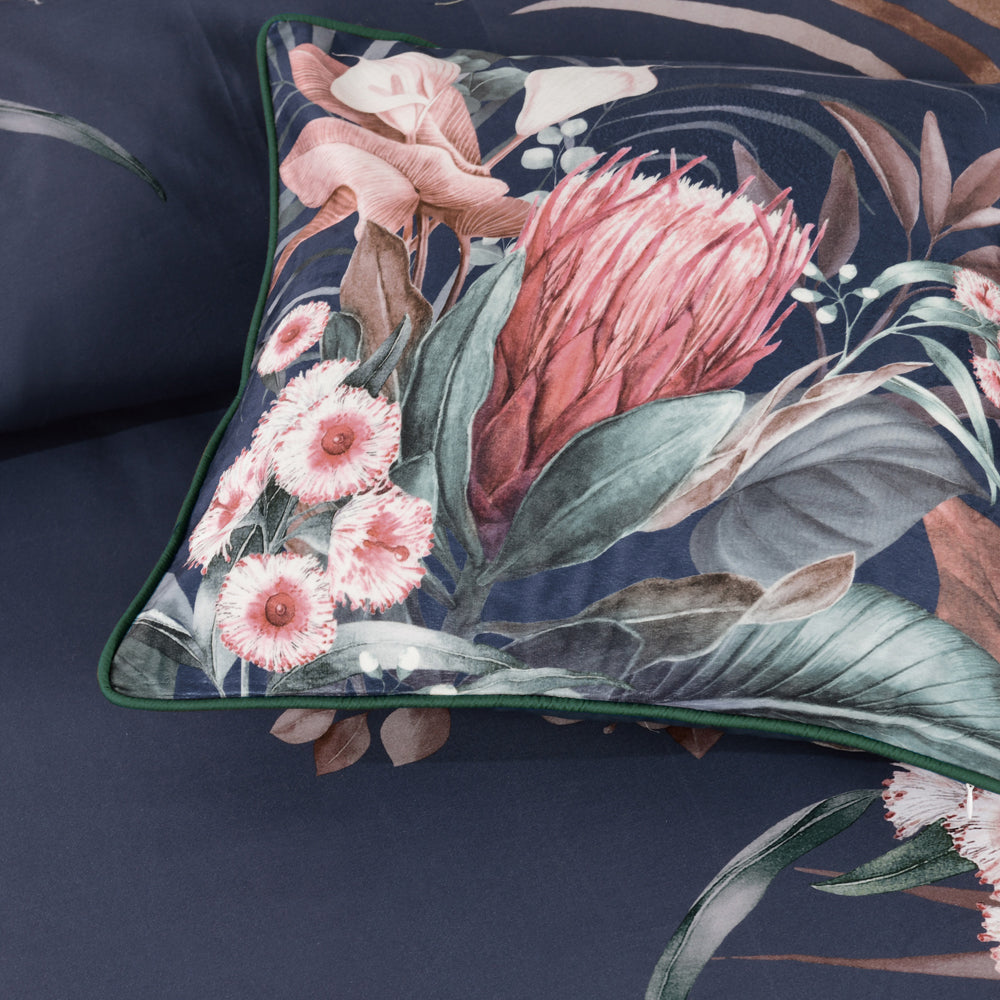 Bianca Balwyn Navy Quilt Cover Set Detail | My Linen