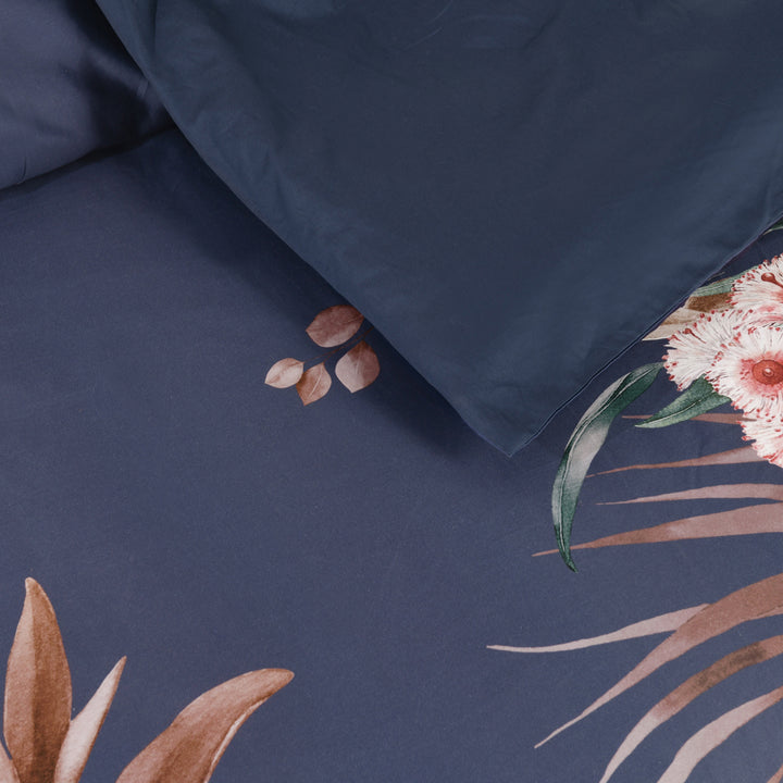 Bianca Balwyn Navy Quilt Cover Set Reverse | My Linen