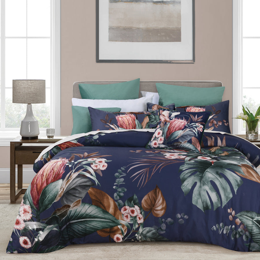 Bianca Balwyn Navy Quilt Cover Set | My Linen