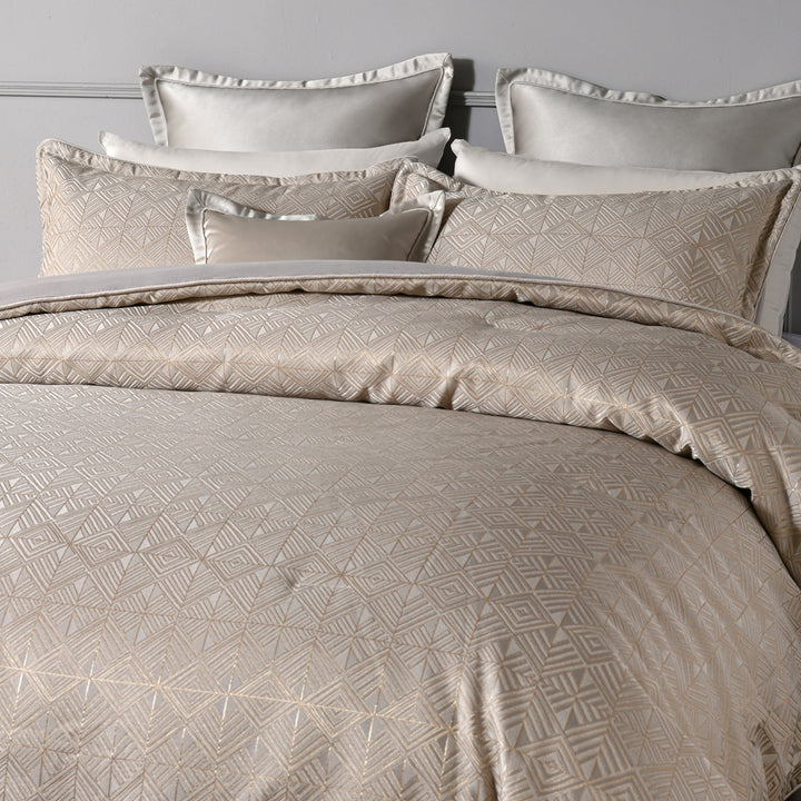 Bianca Bellagio Gold 6pc Comforter Set Closeup | My Linen