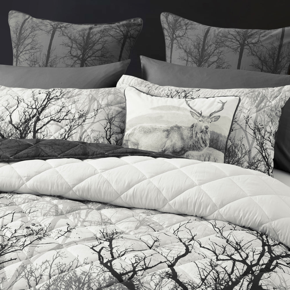 Boscage Black Coverlet Set | Super King