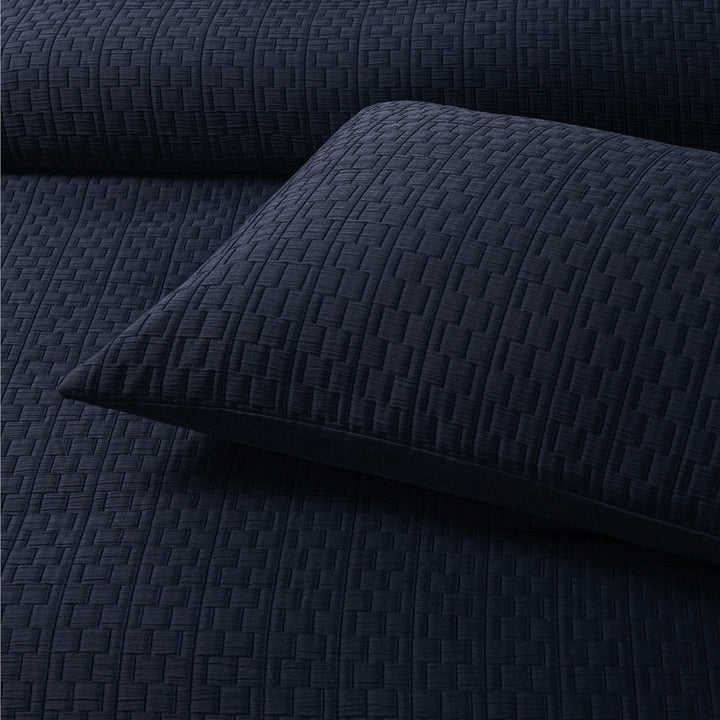 Bianca Burleigh Ink Quilt Cover Set Detail | My Linen
