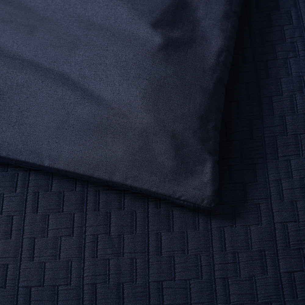 Bianca Burleigh Ink Quilt Cover Set Reverse | My Linen