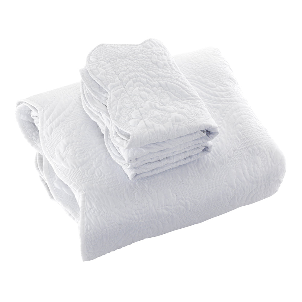 Cordelia White Bedspread Set | Queen Bed