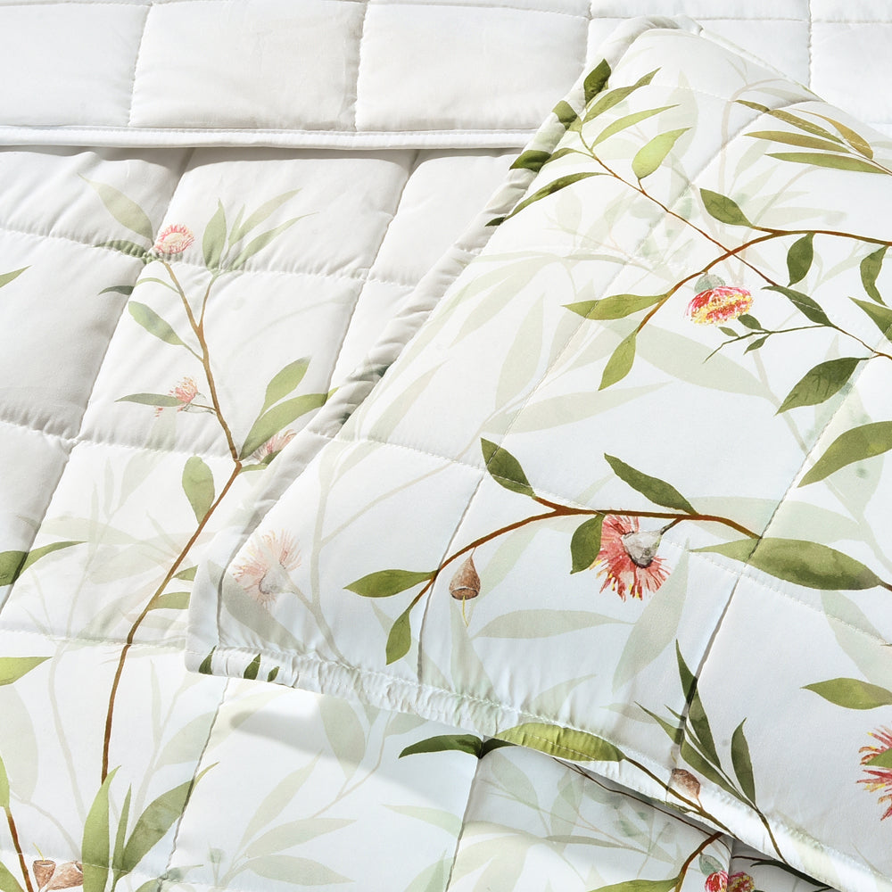 Corymbia White Coverlet Set | Queen / King Bed