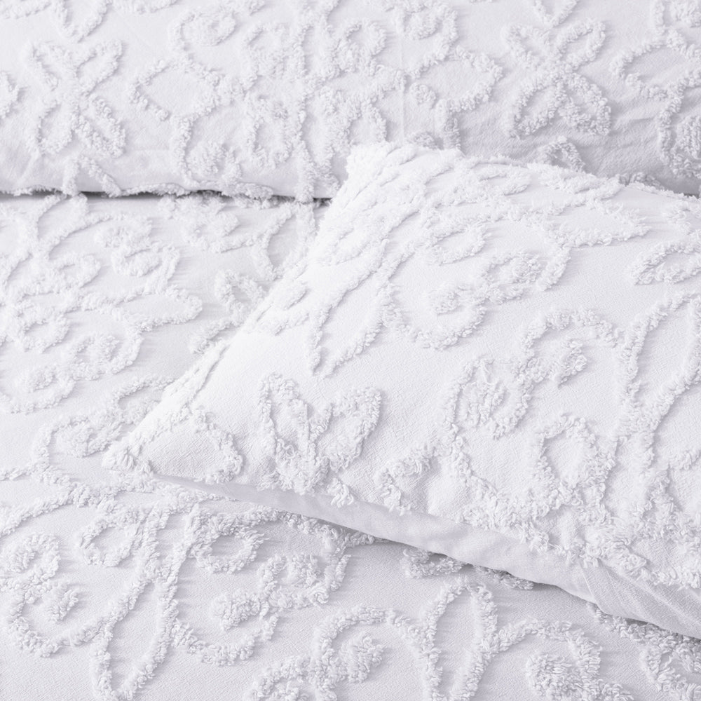 Ella White Bedspread Set | Super King