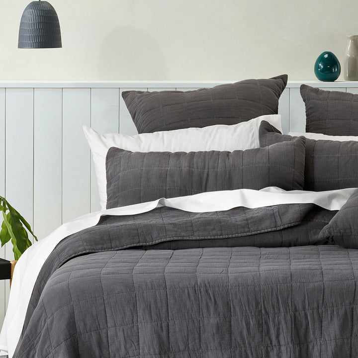 Geraldton Coal Coverlet Set | Single / Double Bed