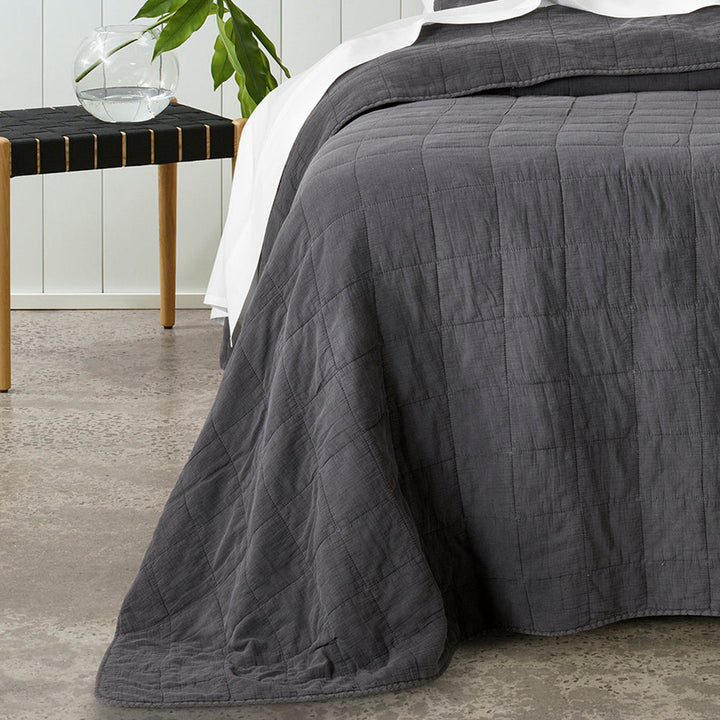Geraldton Coal Coverlet Set | Single / Double Bed