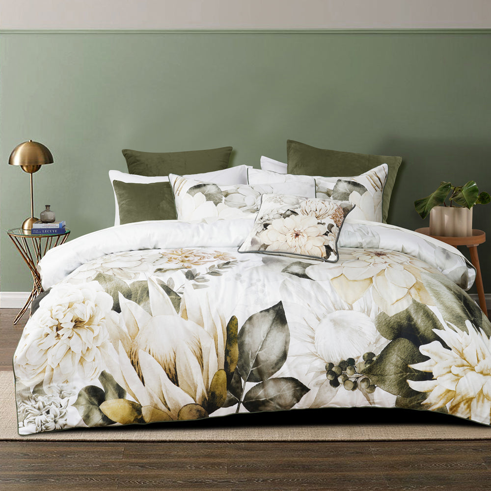 Giselle White Quilt Cover Set | King Bed