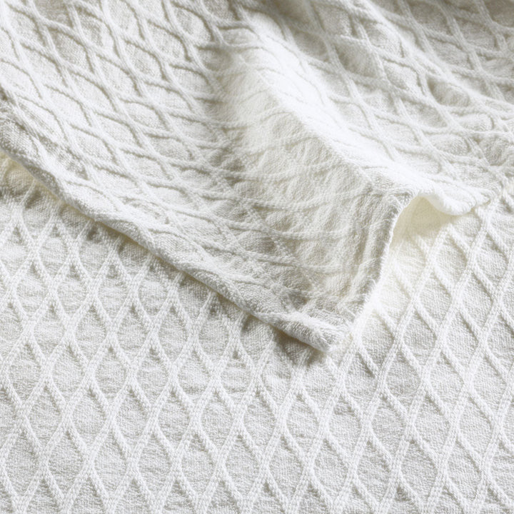 Gosford White 100% Cotton Blanket  | Super King