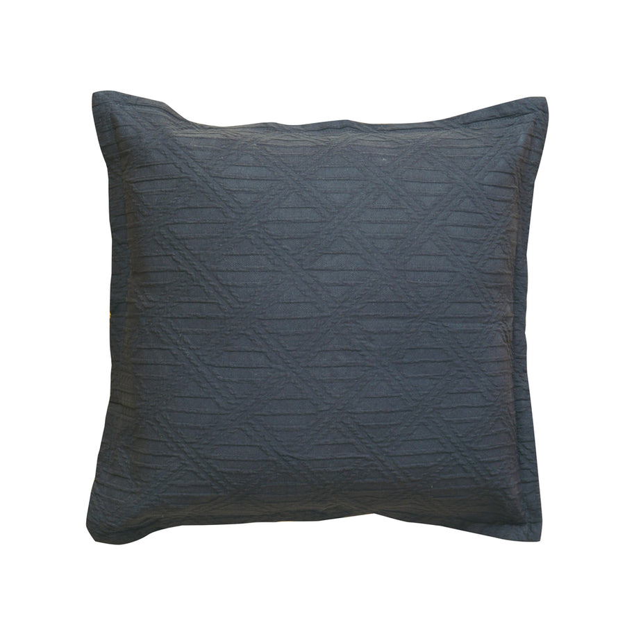 Bianca Hallston Charcoal Square Filled Cushion | My Linen
