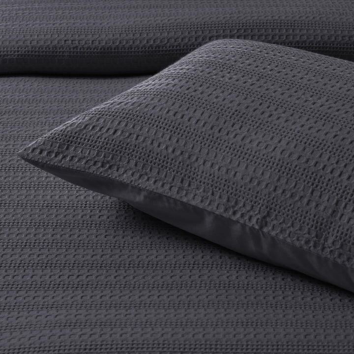 Bianca Kahlani Charcoal Quilt Cover Set Detail | My Linen