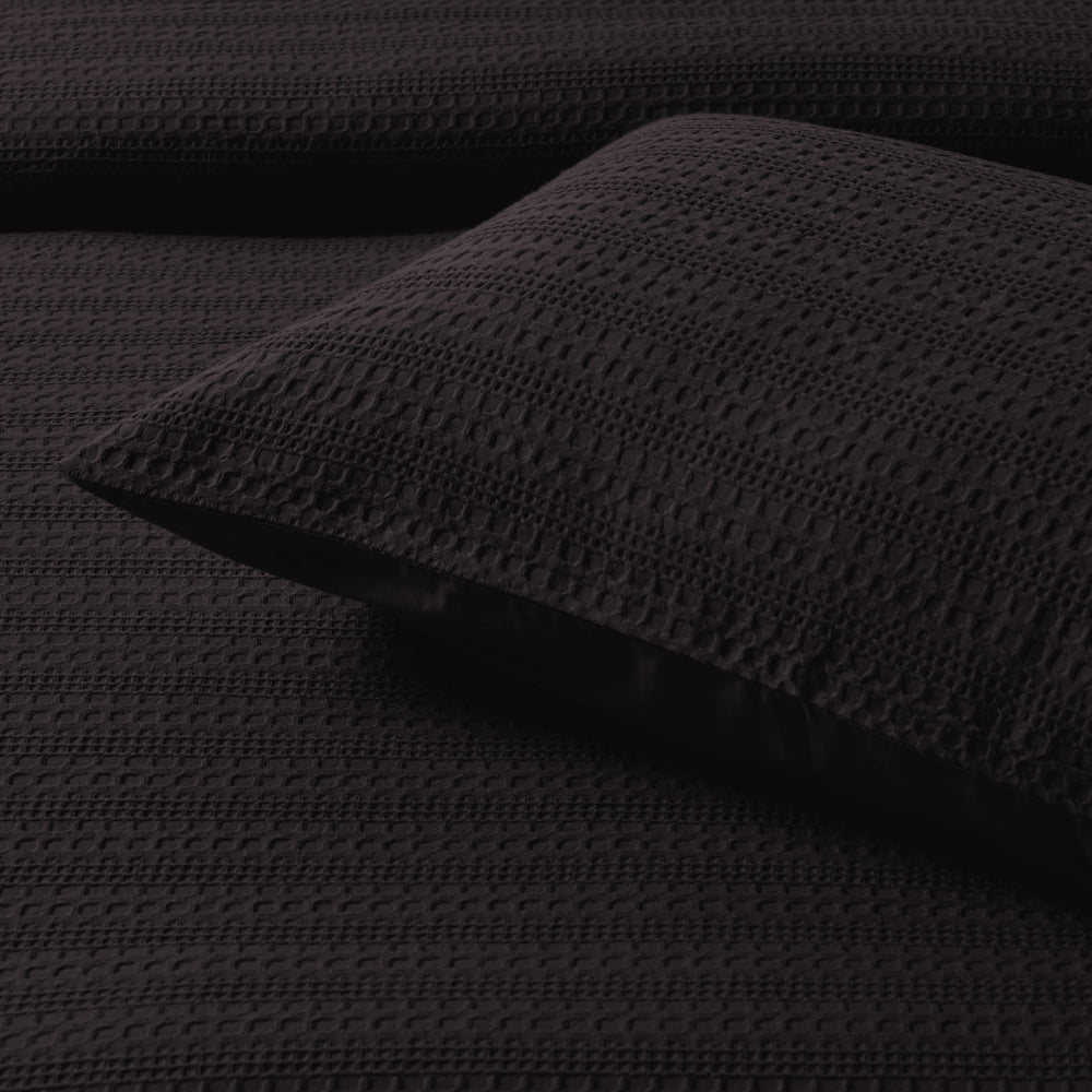 Bianca Kahlani Chocolate Quilt Cover Set Detail | My Linen