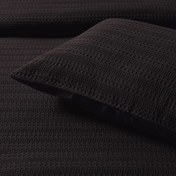 Bianca Kahlani Chocolate Quilt Cover Set Detail | My Linen