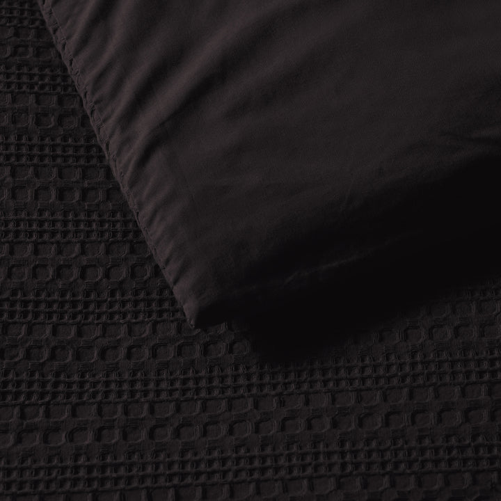 Bianca Kahlani Chocolate Quilt Cover Set Reverse | My Linen
