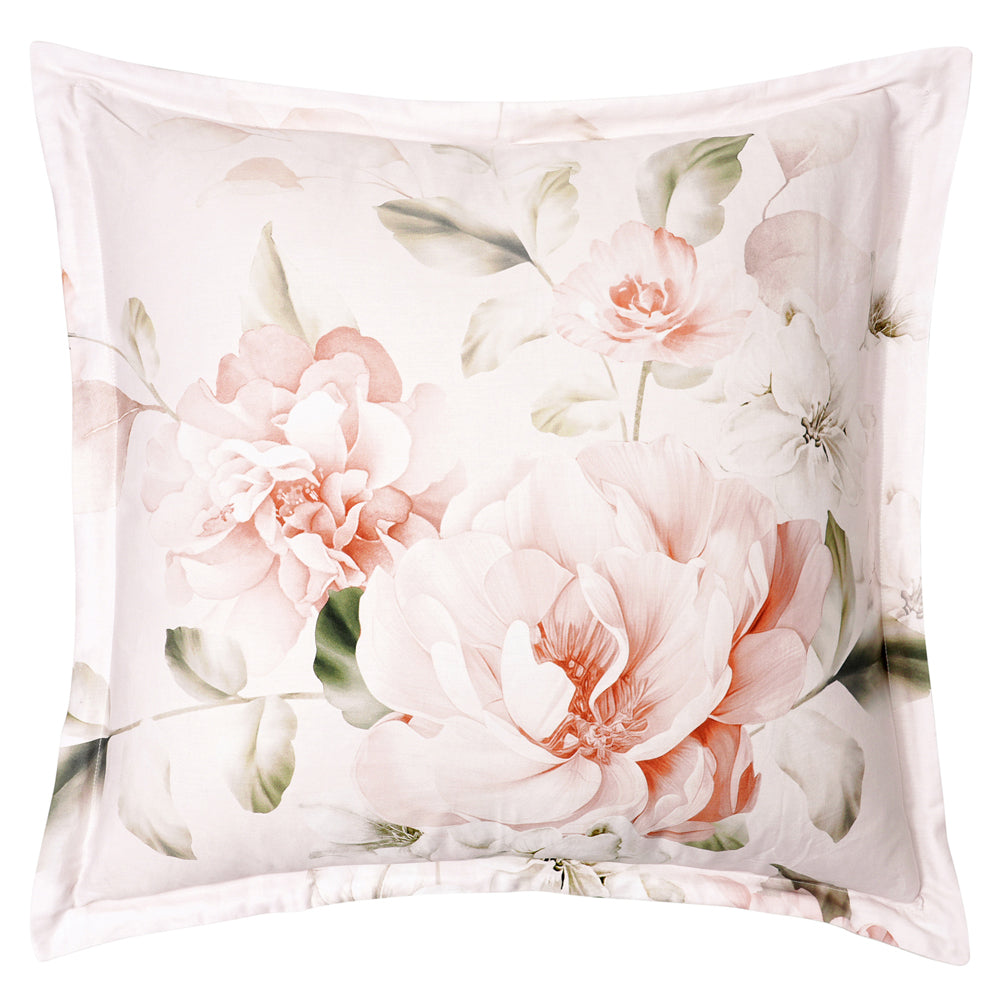 Layla White European Pillowcase