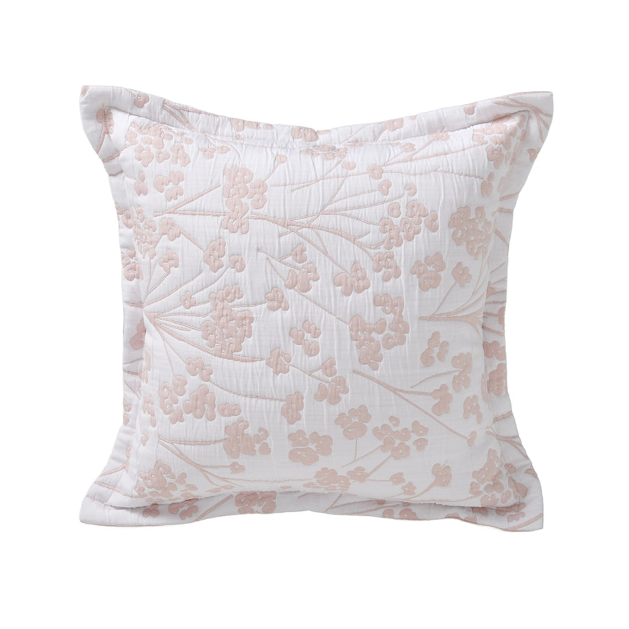 Bianca Myra Blush Square Filled Cushion | My Linen