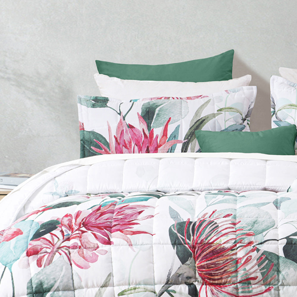 Nikita White Coverlet Set | Single / Double Bed