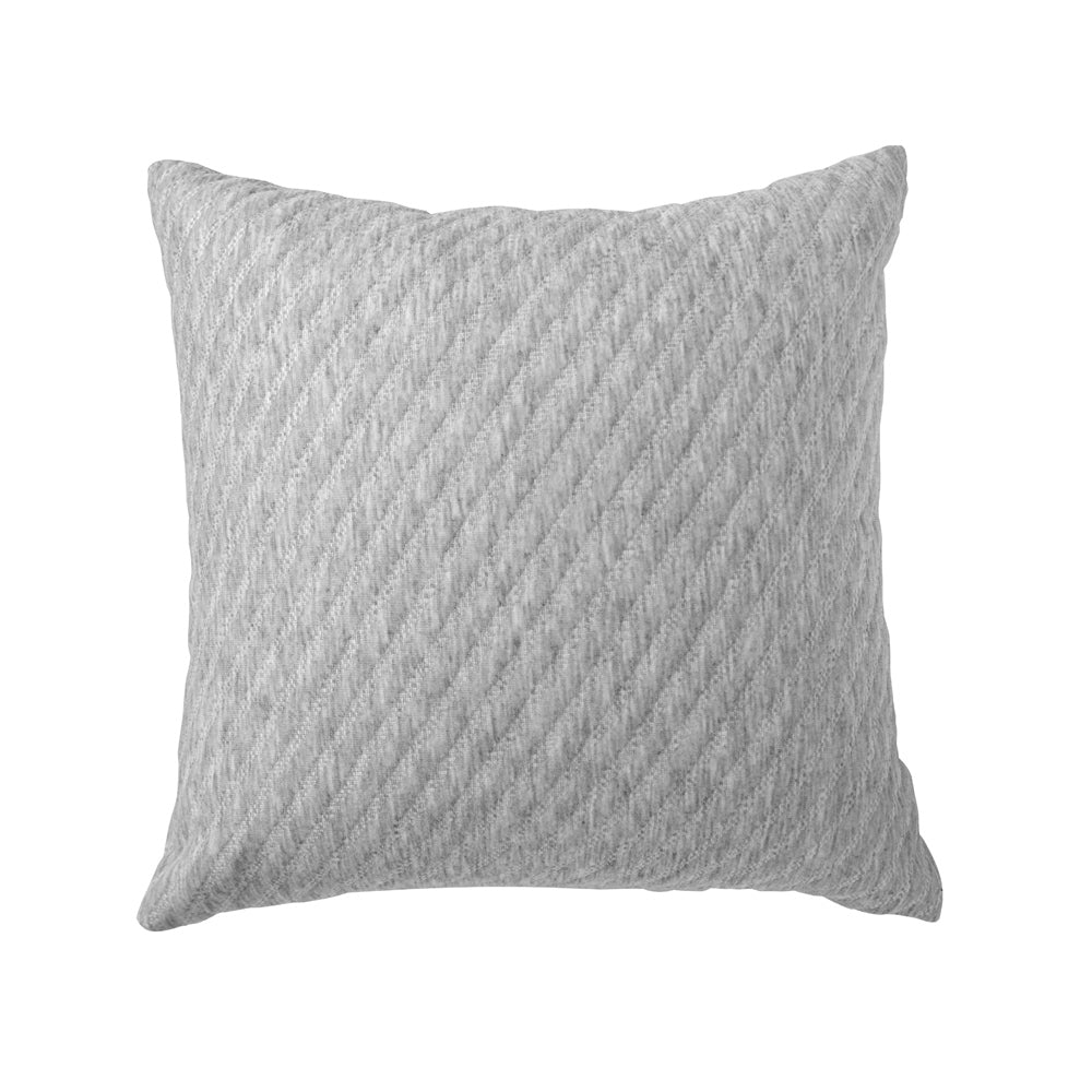 Bianca Pesaro Grey Marle Velvet Square Filled Cushion | My Linen