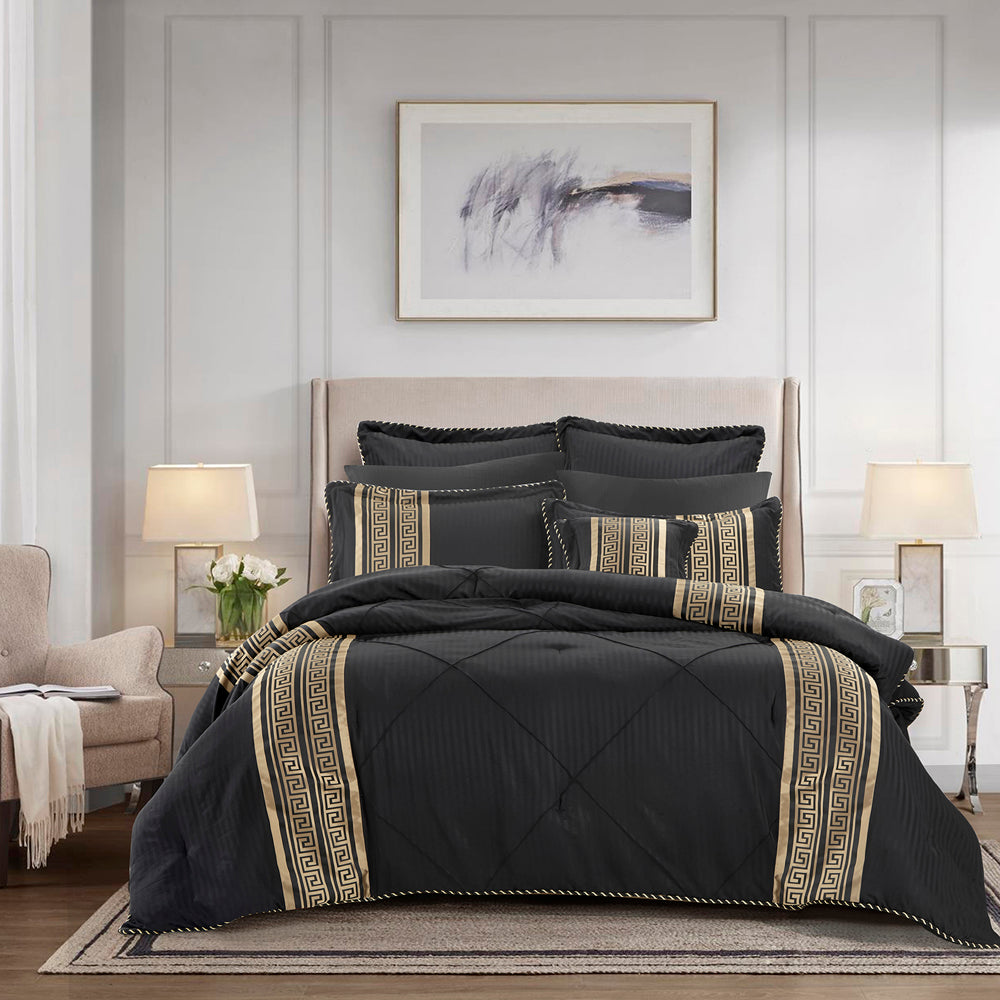 Bianca Raffaello Black White 6pc Comforter Set | My Linen