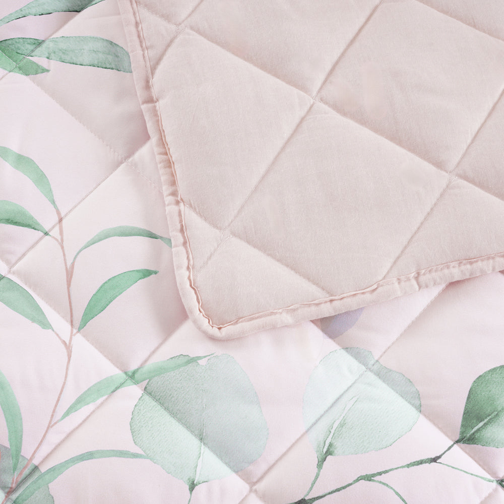 Bianca Sidney Blush Bedspread Set Reverse | My Linen