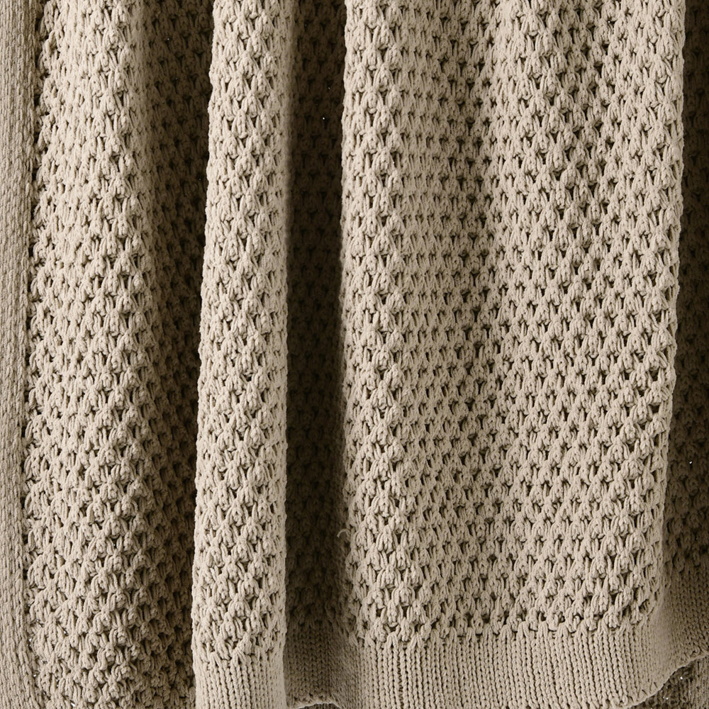 Bianca Sofala Taupe Throw Detail | My Linen