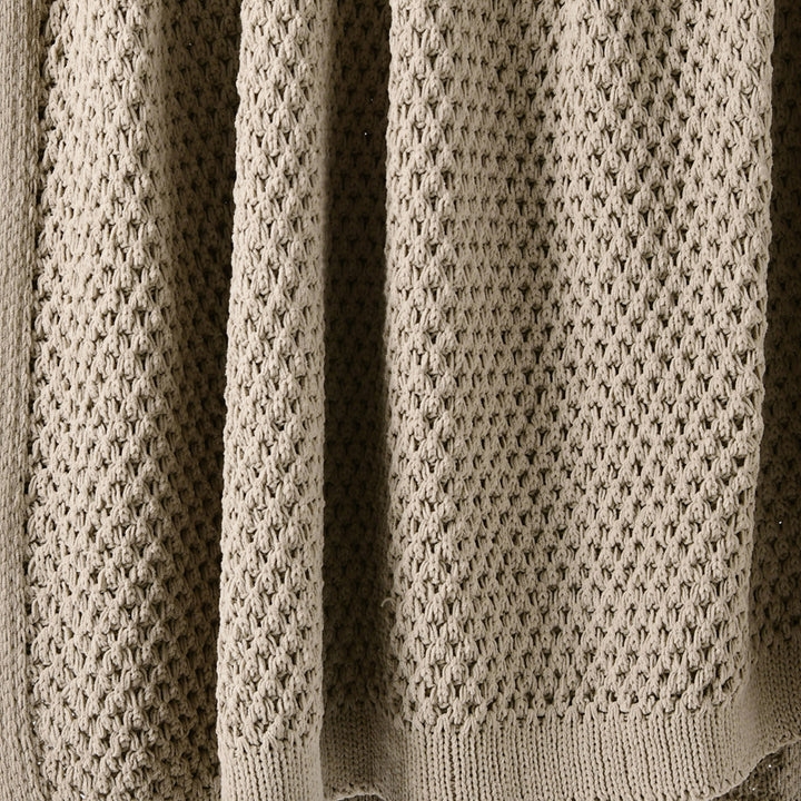 Bianca Sofala Taupe Throw Detail | My Linen